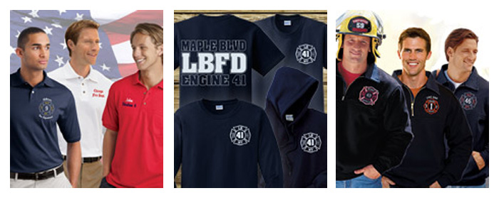 Screen Printed Fire Department Uniforms in and near Naples Florida